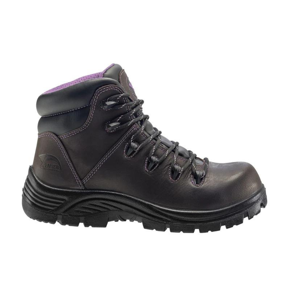 Avenger 7123 Womens Framer Brown WP Slip Resistant Composite Toe Boots from GME Supply